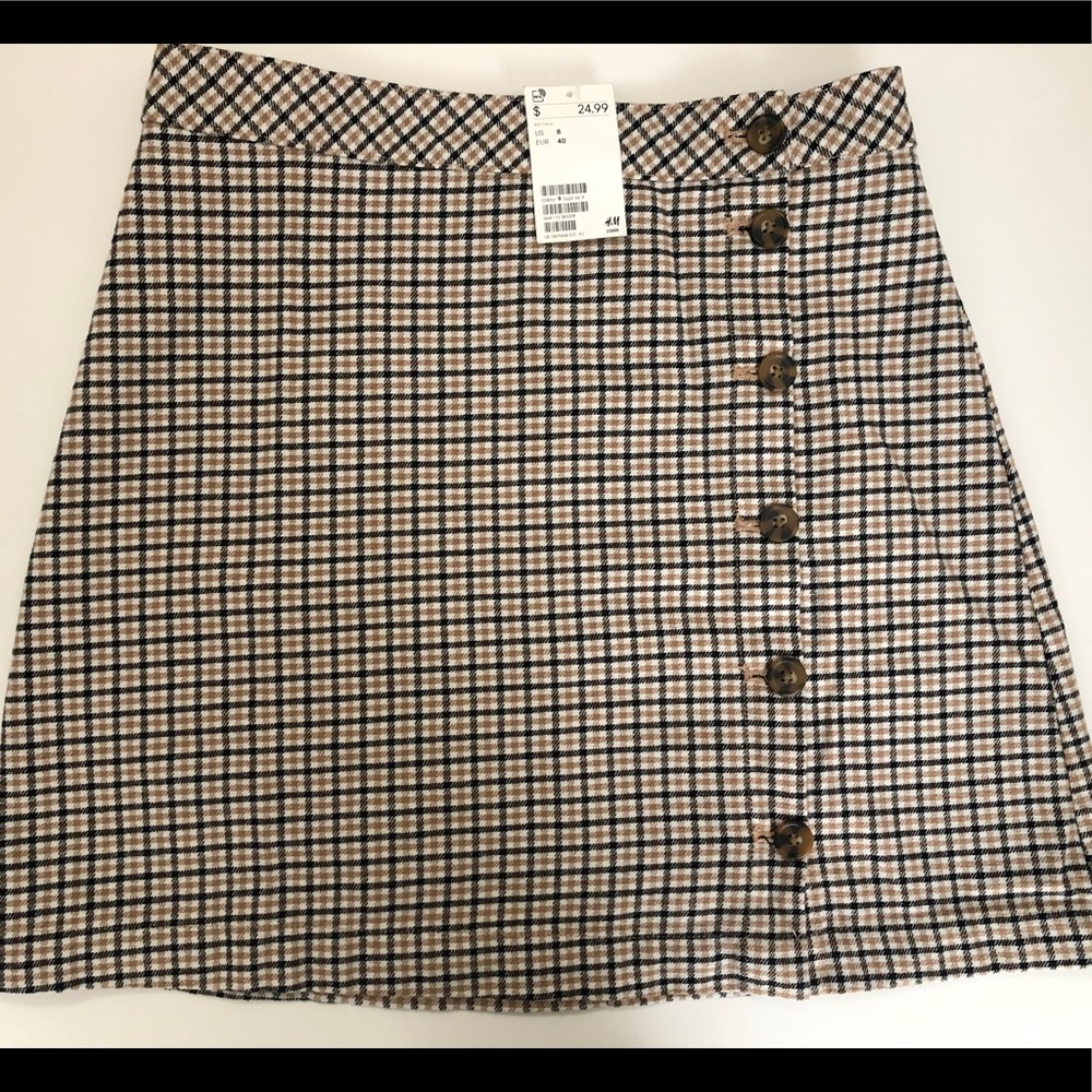 High waisted A-Line skirt